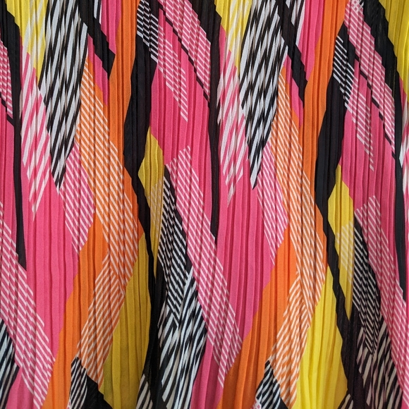 2000's pleated abstract blouse - Picture 3 of 6